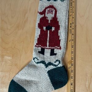 Vintage old world Santa stocking